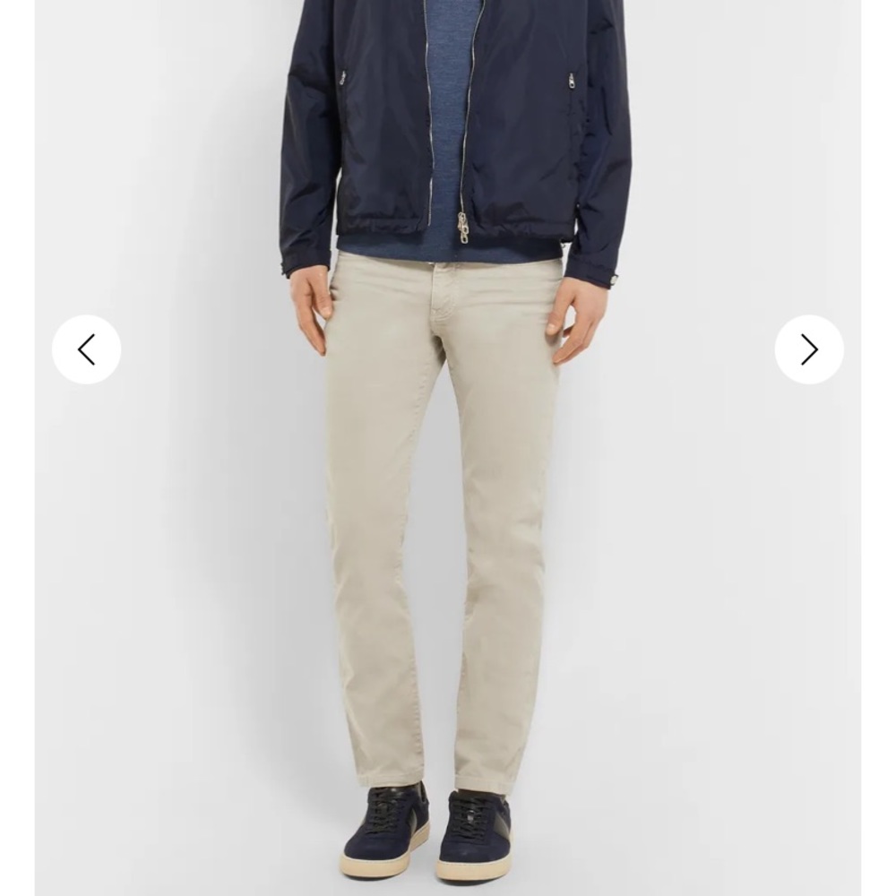 Alfred Dunhill men’s bone color jeans